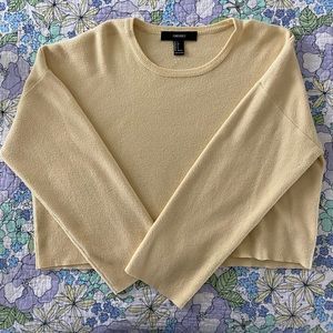 Yellow Cropped Sweater